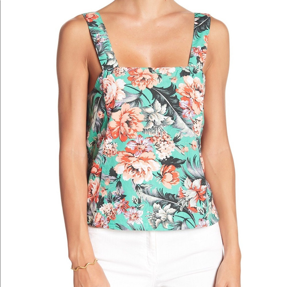 Abound Floral Crop Tank